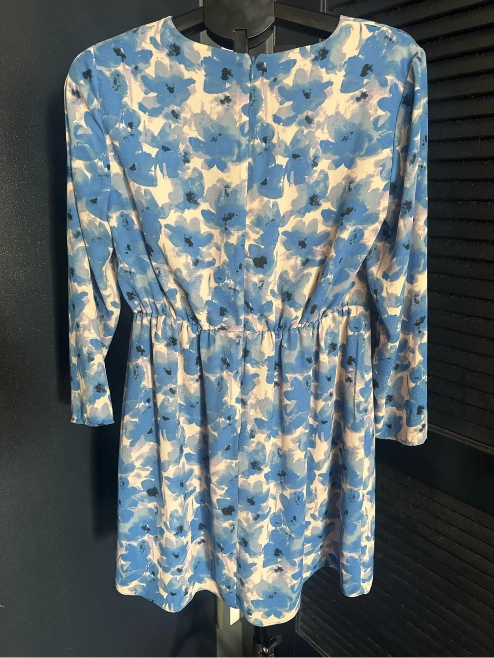 J.Crew Blue Floral Empire Waist Dress Size 6